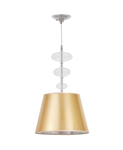 NOWOCZESNA LAMPA WISZĄCA ZŁOTO-PRZEZROCZYSTA VENEZIANA NEO W1