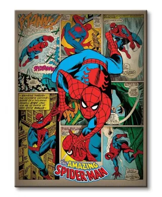 Spider-Man (Retro) - Obraz na płótnie