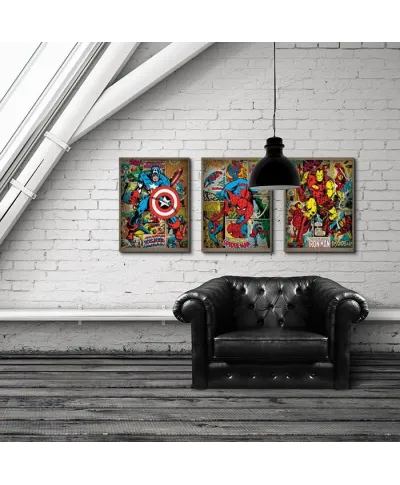 Spider-Man (Retro) - Obraz na płótnie