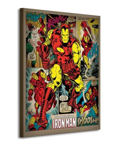 Iron Man (Retro) - Obraz na płótnie