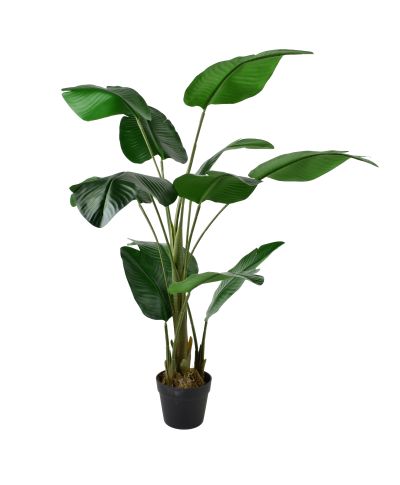 VIRIDIS Kwiat sztuczny Bananowiec 115cmw doniczce