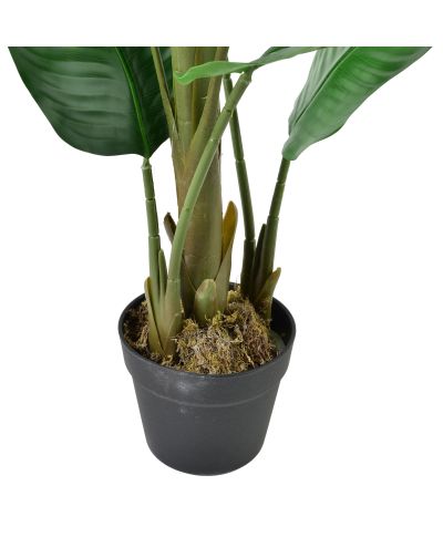 VIRIDIS Kwiat sztuczny Bananowiec 115cmw doniczce