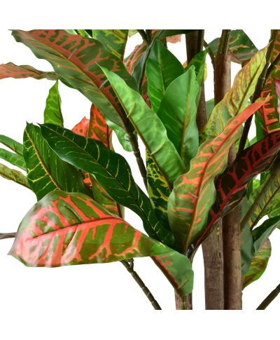 VIRIDIS Kwiat sztuczny Kroton 145cm w dniczce