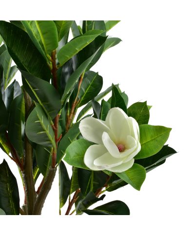 VIRIDIS Kwiat sztuczny 135cm w doniczce Magnolia 6 kwiatów
