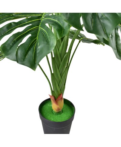 VIRIDIS Kwiat sztuczny Monstera 90cm w doniczce
