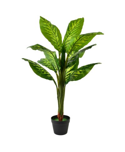 VIRIDIS Kwiat sztuczny 105cm w doniczce Difenbachia