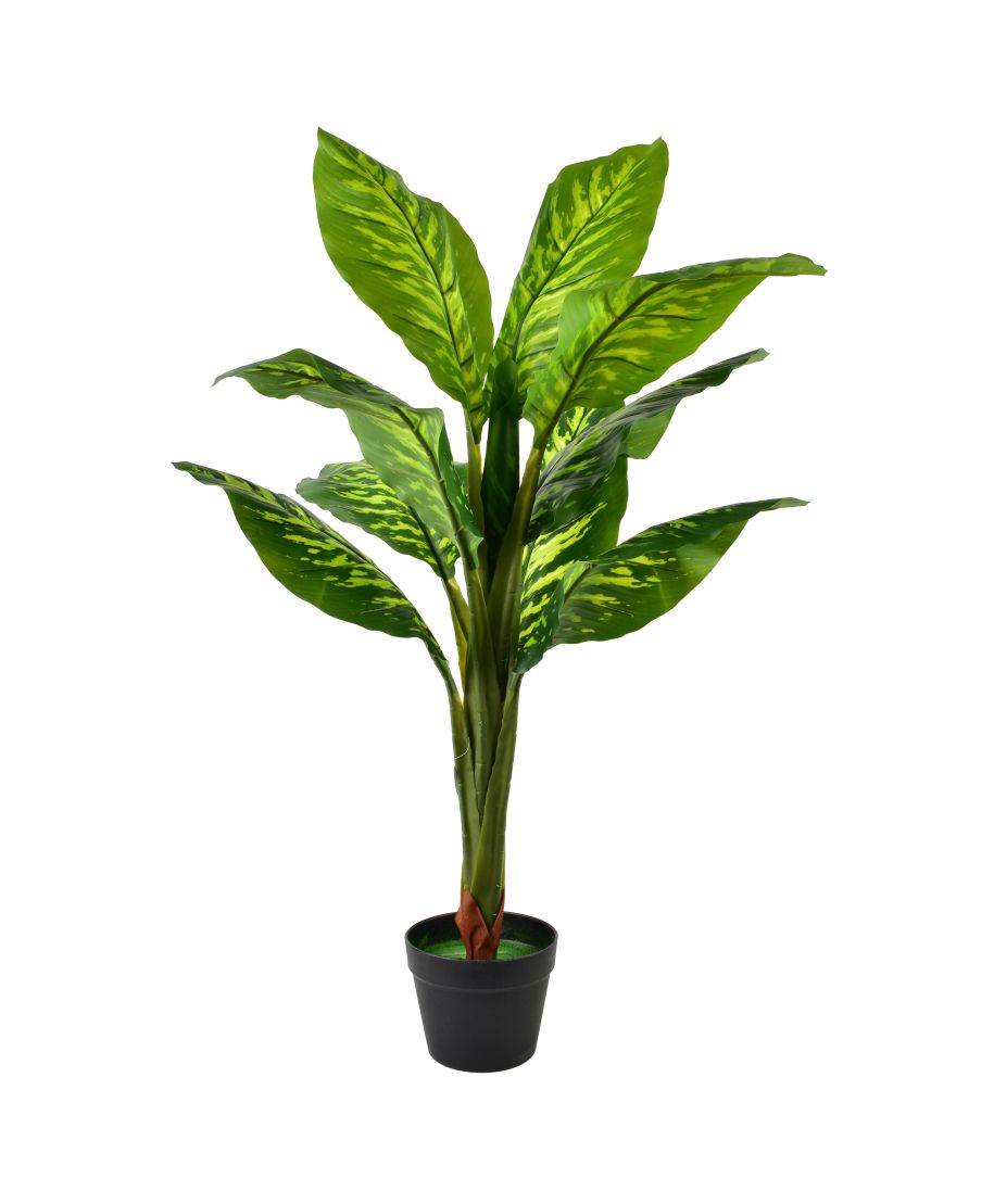 VIRIDIS Kwiat sztuczny 105cm w doniczce Difenbachia