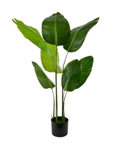 VIRIDIS Kwiat sztuczny Bananowiec 110cmw doniczce