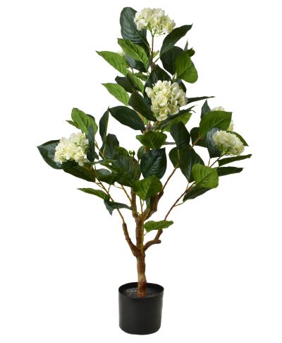 VIRIDIS Kwiat sztuczny Hortensja 105cm w doniczce