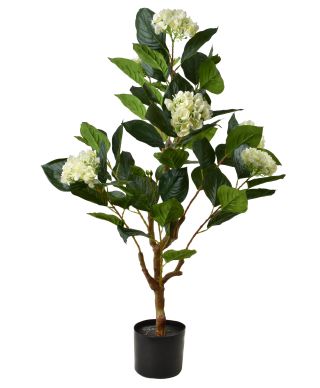 VIRIDIS Kwiat sztuczny Hortensja 105cm w doniczce