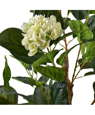 VIRIDIS Kwiat sztuczny Hortensja 105cm w doniczce