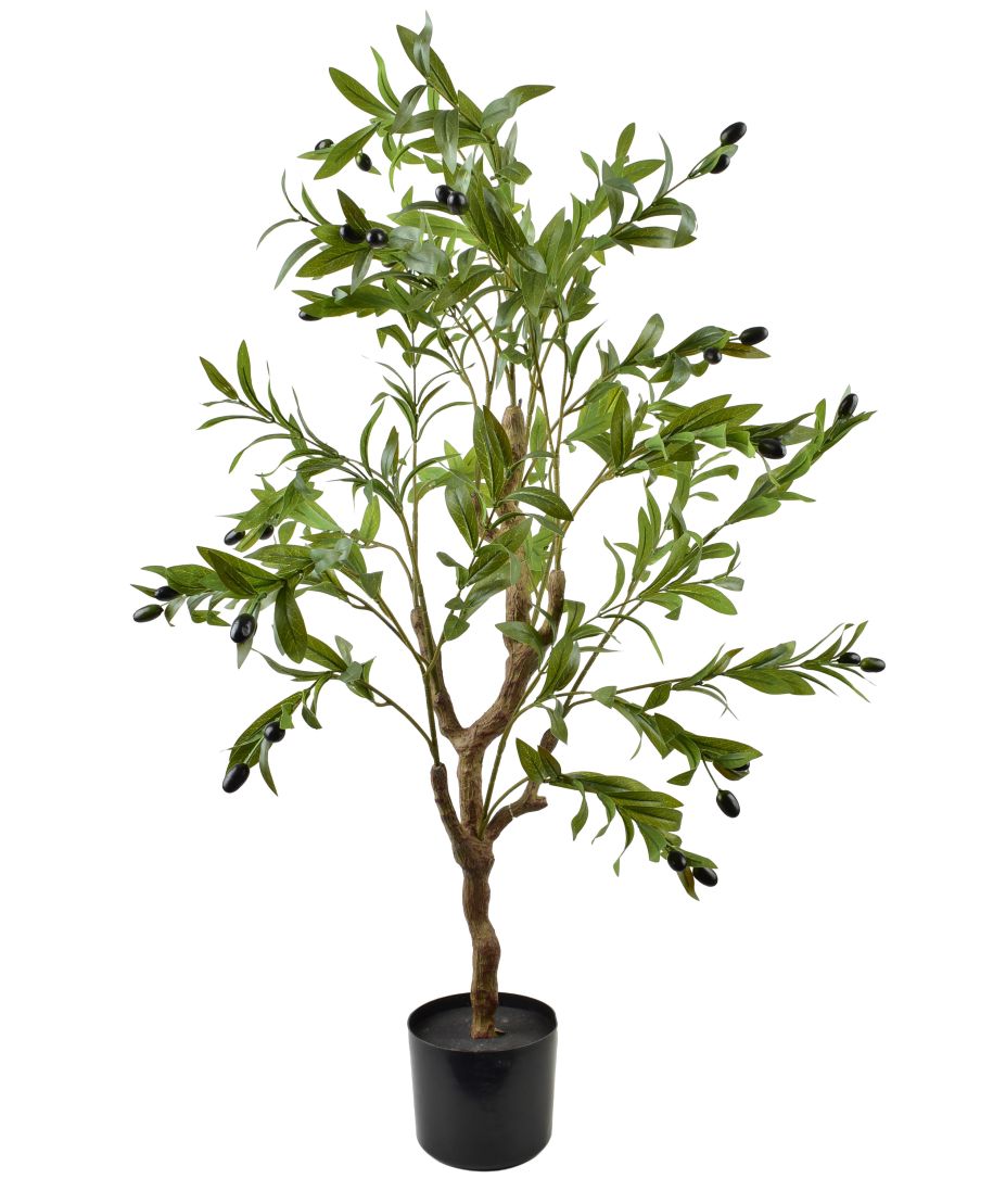 VIRIDIS Kwiat sztuczny Oliwka 115cm drzwko w doniczce