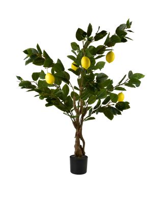 VIRIDIS Kwiat sztuczny Cytryna 130cm drzewko w doniczce