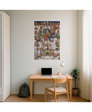 Real Madrid Legends By Morales De Los Rios - plakat