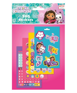 Gabby's Dollhouse - zestaw 200 naklejek