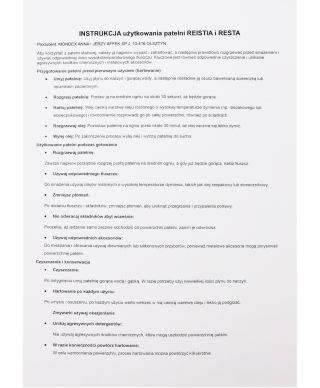 RESISTIA Patelnia stalowa 30cm 30x52x6cm