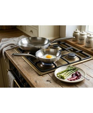 RESISTIA Patelnia stalowa 30cm 30x52x6cm