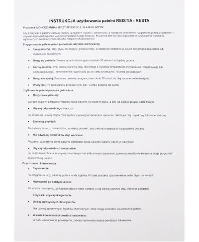 RESTA Patelnia 24cm 25x46x5,56cm z rantem