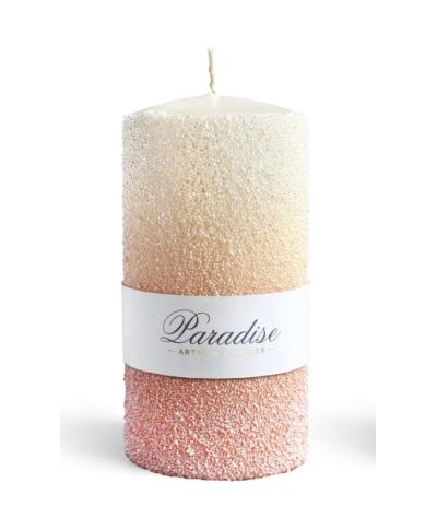 Świeca PARADISE walec duży 8x8x17,5cmparafinowa brzoskwiniowa
