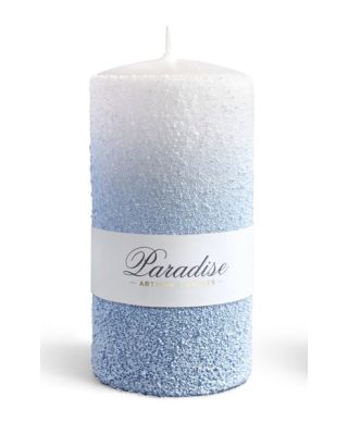 Świeca PARADISE walec duży 8x8x17,5cmparafinowa niebieska