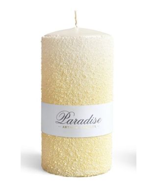Świeca PARADISE walec duży 8x8x17,5cmparafinowa żółta