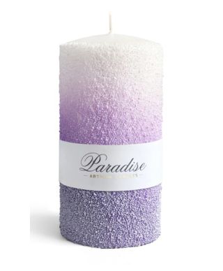Świeca PARADISE walec duży 8x8x17,5cmparafinowa liliowa