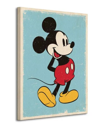 Mickey Mouse (Retro) - Obraz na płótnie