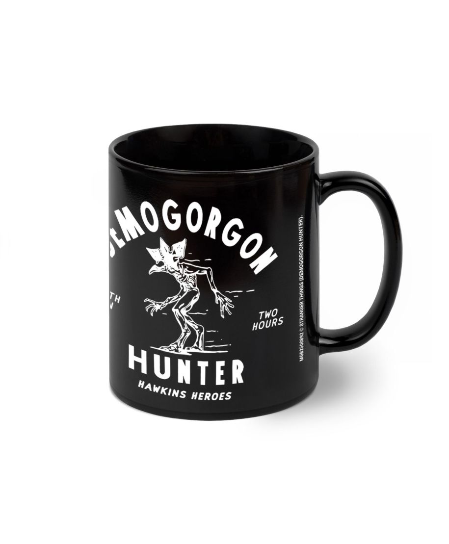Stranger Things 5 Demogorgon Hunter - czarny kubek