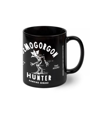 Stranger Things 5 Demogorgon Hunter - czarny kubek