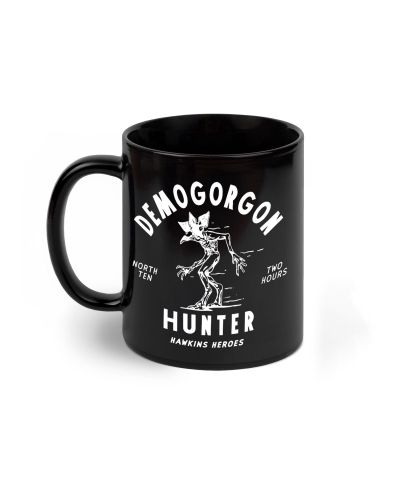 Stranger Things 5 Demogorgon Hunter - czarny kubek