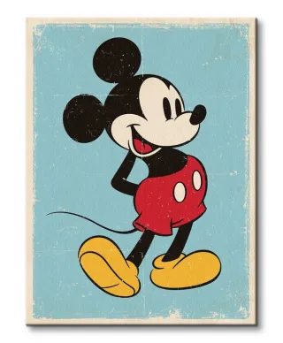 Mickey Mouse (Retro) - Obraz na płótnie