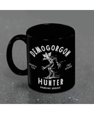 Stranger Things 5 Demogorgon Hunter - czarny kubek