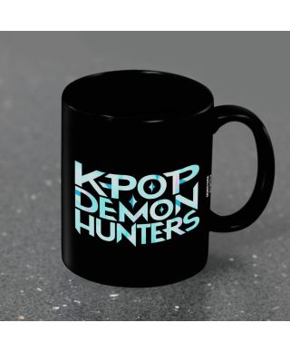 K-Pop Demon Hunters K Pop Logo - czarny kubek