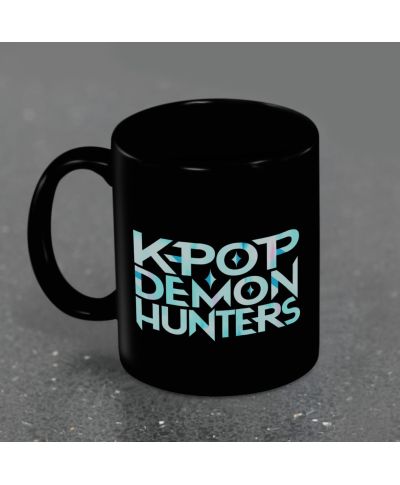 K-Pop Demon Hunters K Pop Logo - czarny kubek