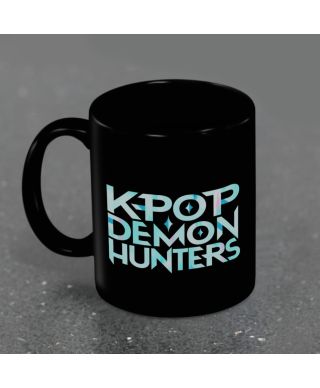 K-Pop Demon Hunters K Pop Logo - czarny kubek