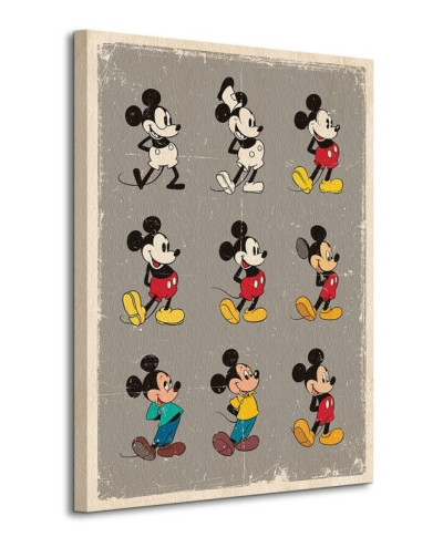 Mickey Mouse (Evolution) - Obraz na płótnie