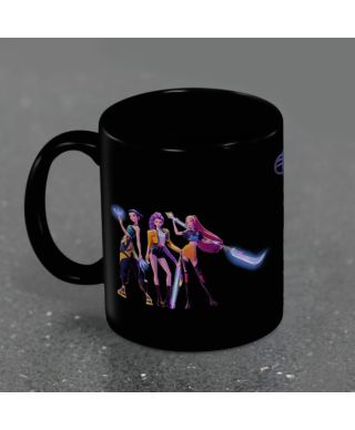 K-Pop Demon Hunters Huntrix - czarny kubek