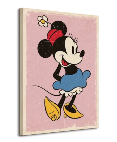 Minnie Mouse (Retro) - Obraz na płótnie