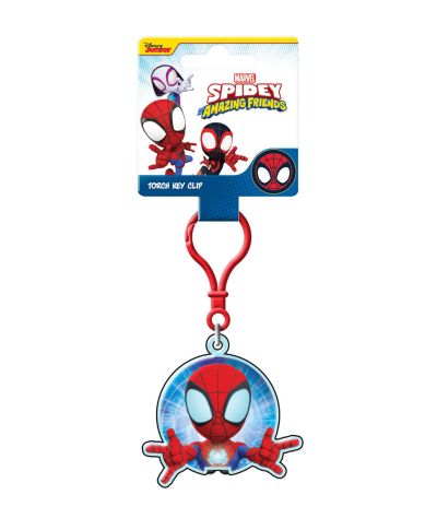 Spiderman Spidey Glow Webs - brelok z latarką