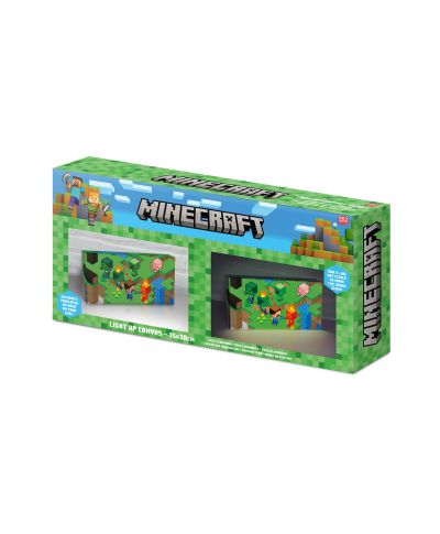 Minecraft - podświetlany obraz na płótnie