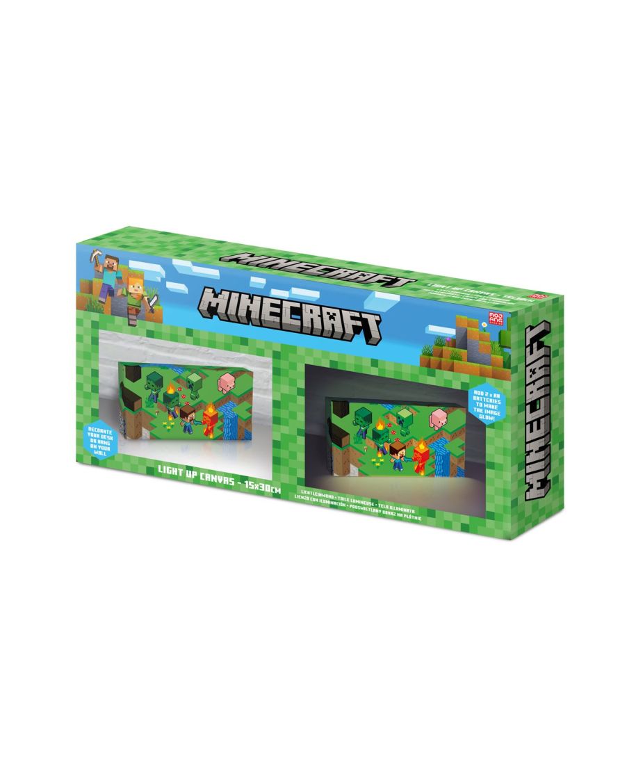 Minecraft - podświetlany obraz na płótnie