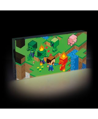 Minecraft - podświetlany obraz na płótnie