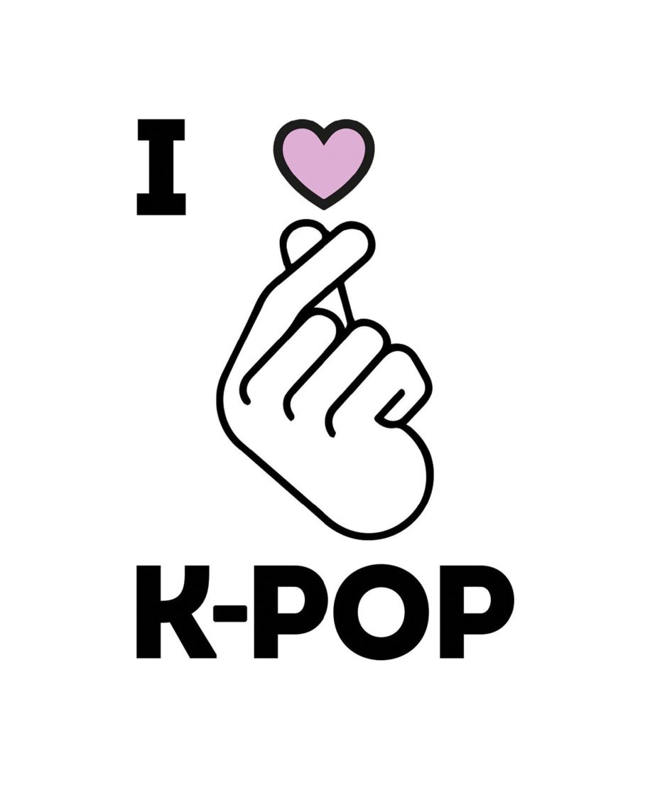 I Love K-Pop - pocztówka