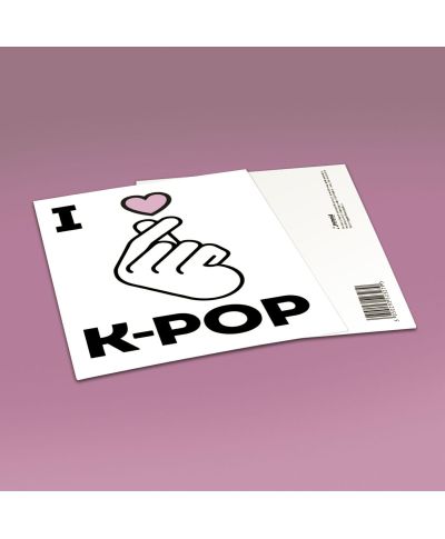 I Love K-Pop - pocztówka