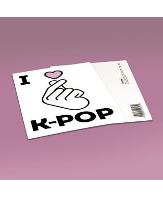 I Love K-Pop - pocztówka