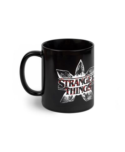 Stranger Things Demogorgon Logo - czarny kubek