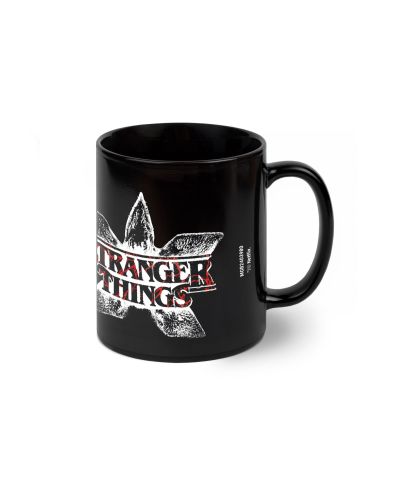 Stranger Things Demogorgon Logo - czarny kubek