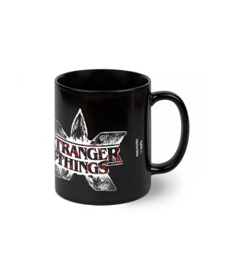 Stranger Things Demogorgon Logo - czarny kubek