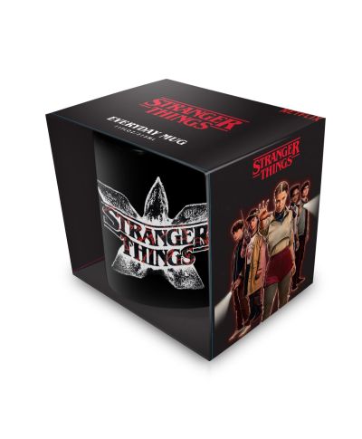 Stranger Things Demogorgon Logo - czarny kubek