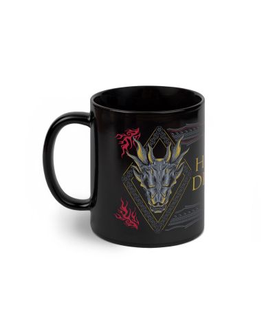 House Of The Dragon Ród Smoka - czarny kubek